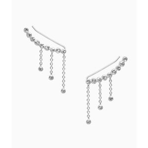 Stella & Dot Cascading Ear Climbers silver. NIB